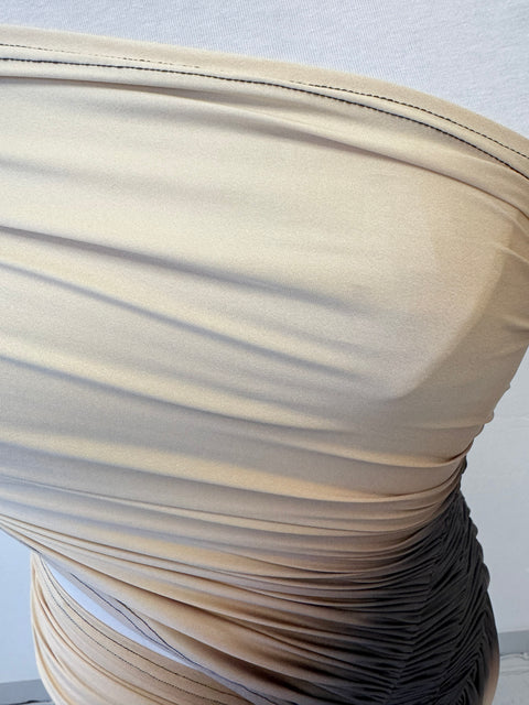Signature dress in beige/black - XL