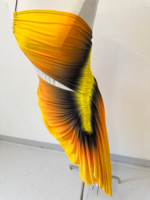 Signature dress in sunflower/yellow