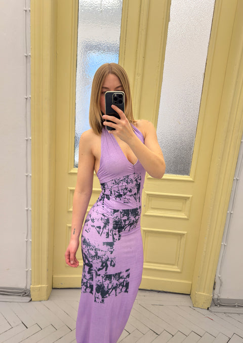 Tube printed dress - S