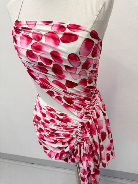 Signature mini dress in petal print