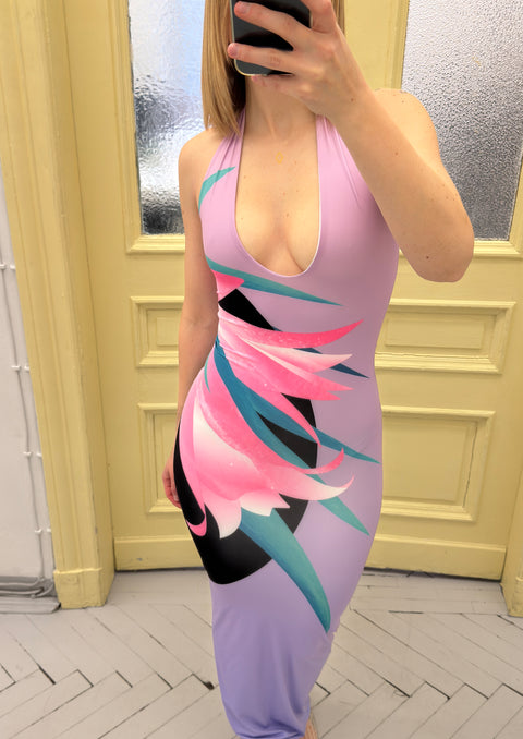Tube dress in floral print - XS
