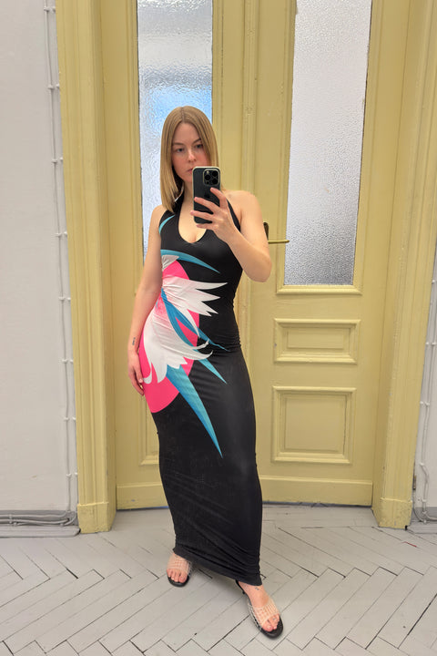 Tube dress in floral print - S - Fal - ash