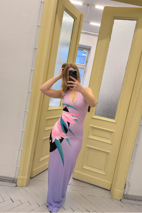 Tube dress in floral print - S - Fal - ash