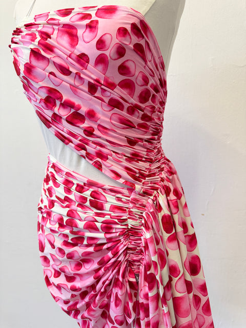 Signature mini dress in petal print