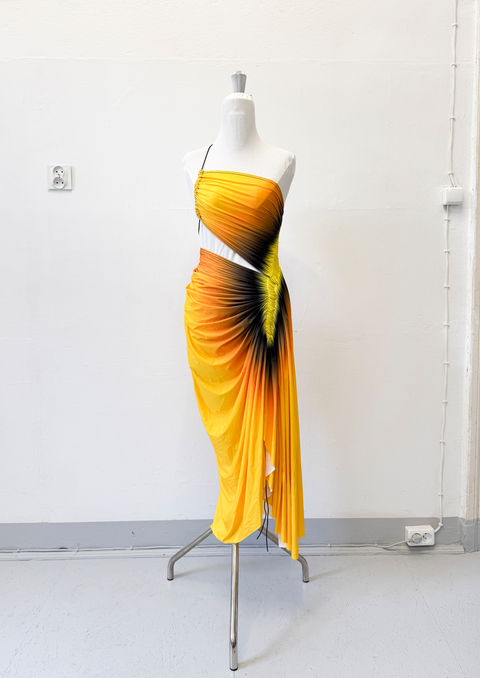 Signature dress in sunflower/yellow