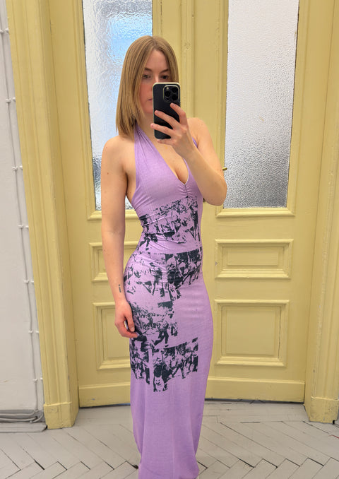 Tube printed dress - S