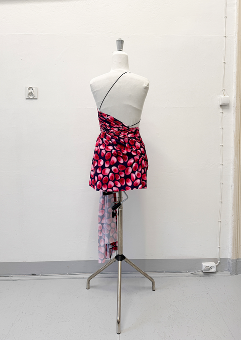 Signature mini dress in petal print