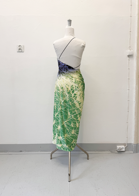 Signature dress in cactus print