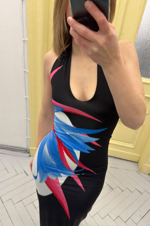 Tube dress in floral print - S - Fal - ash