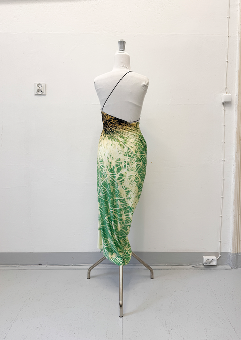 Signature dress in cactus print