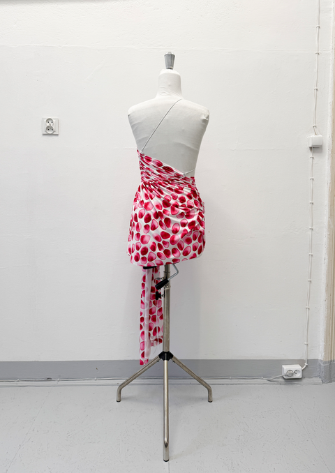 Signature mini dress in petal print - XS