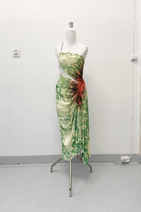 Signature dress in cactus print - XS - Fal - ash