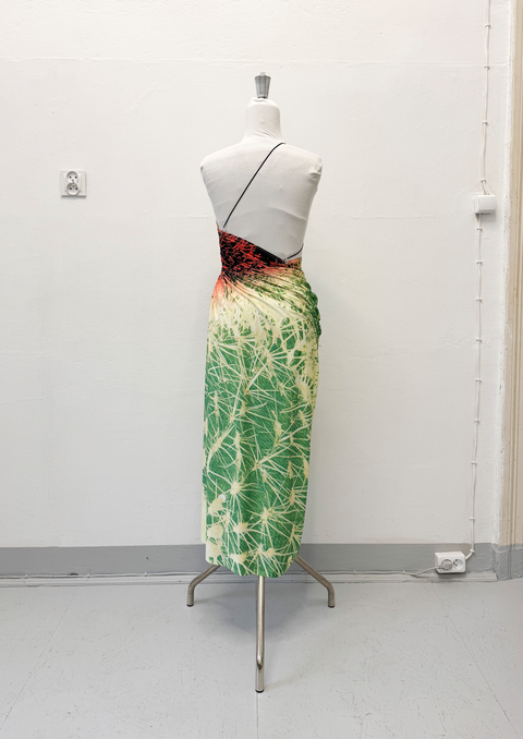 Signature dress in cactus print - XS