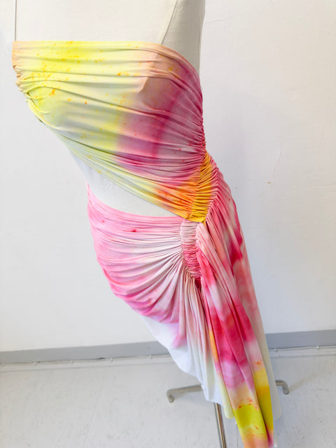 Signature dress in tie-dye print - XS
