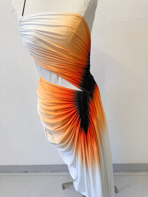 Signature dress in red/black