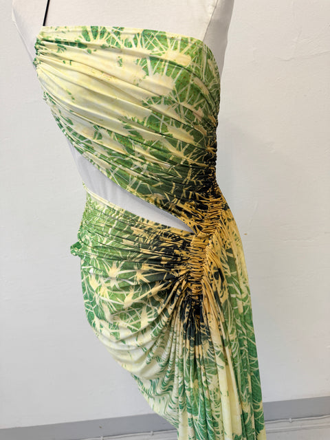 Signature dress in cactus print