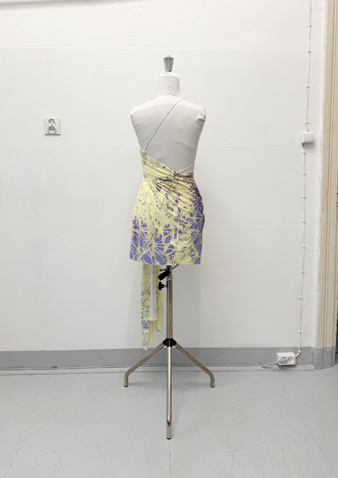 Signature mini dress in cactus print