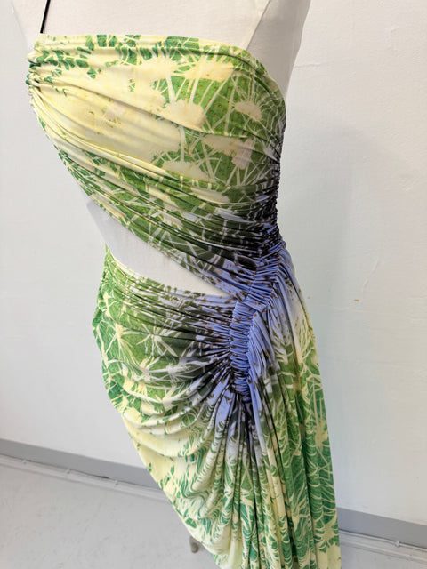 Signature dress in cactus print