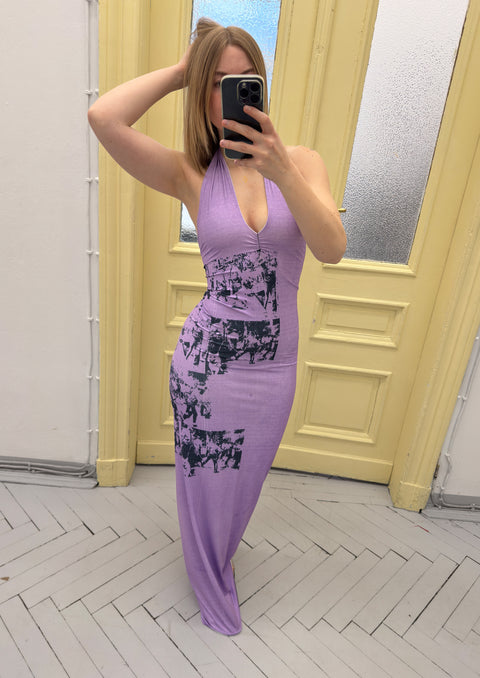 Tube printed dress - S