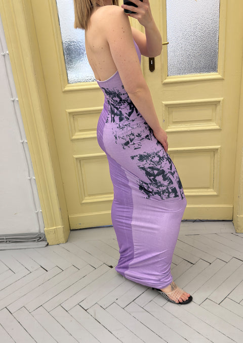 Tube printed dress - S
