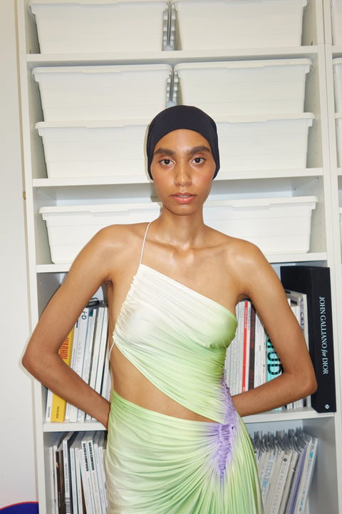 Signature dress in green/purple Fal-ash Signature dress in green/purple Fal-ash