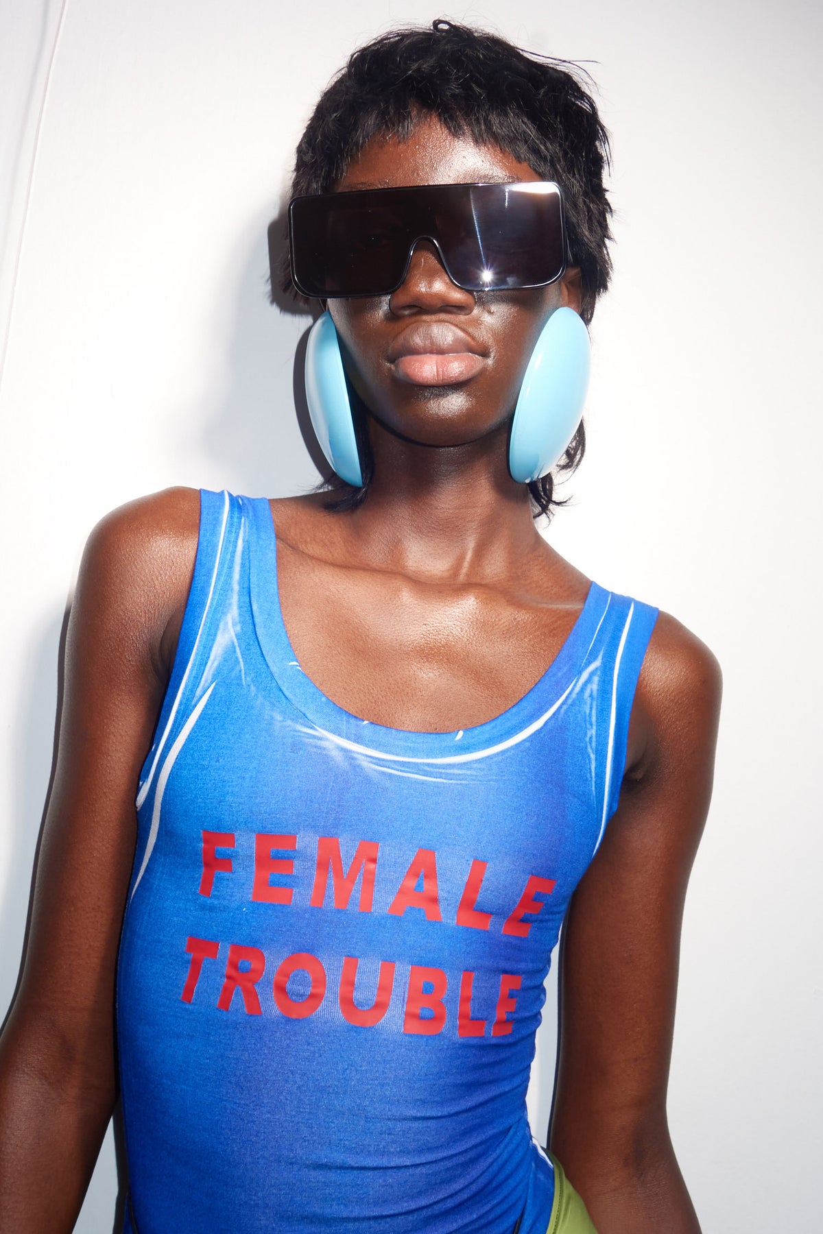 Tank top in cobalt