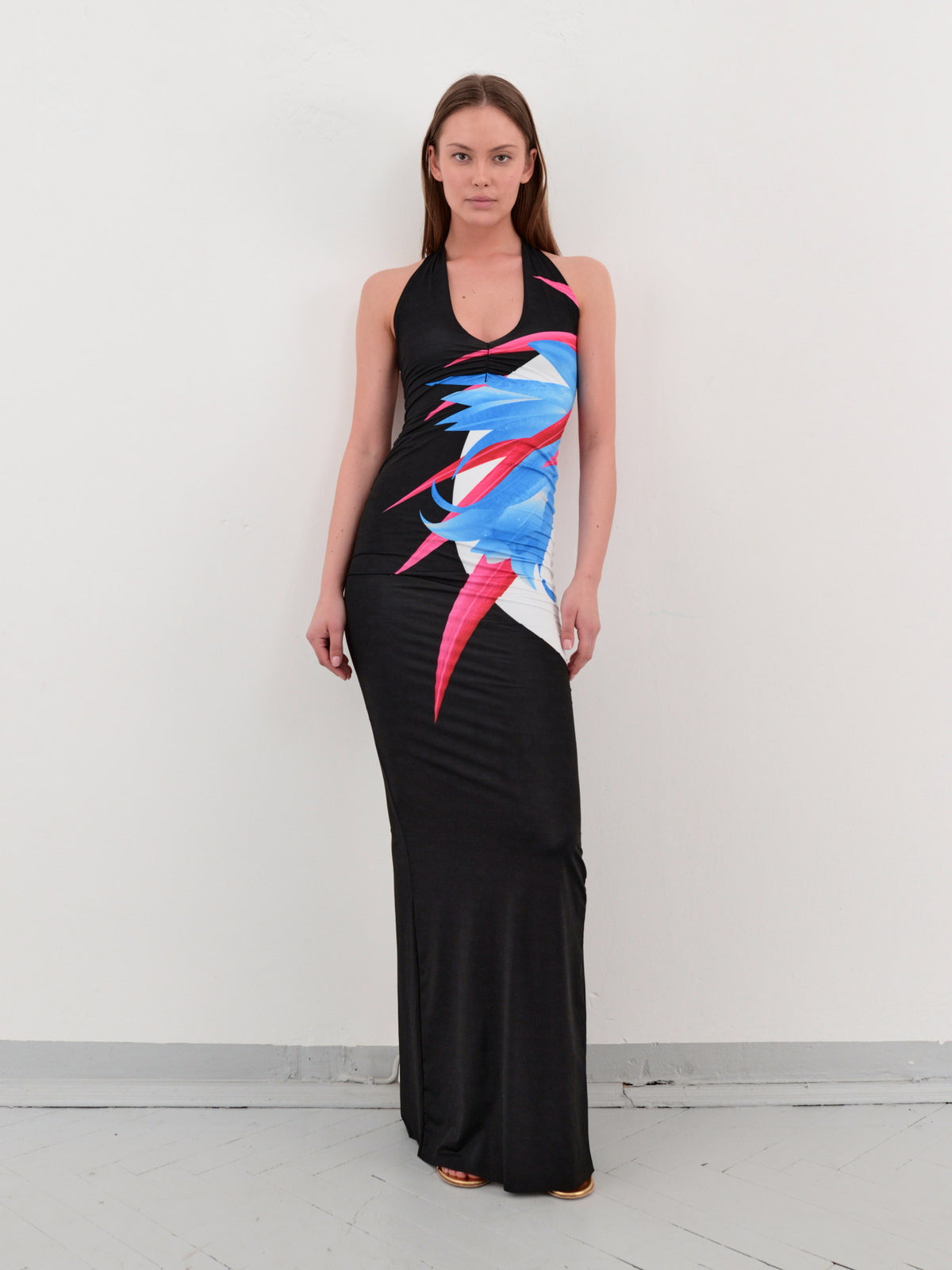 Wanda tube dress in black