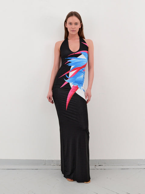 Wanda tube dress in black