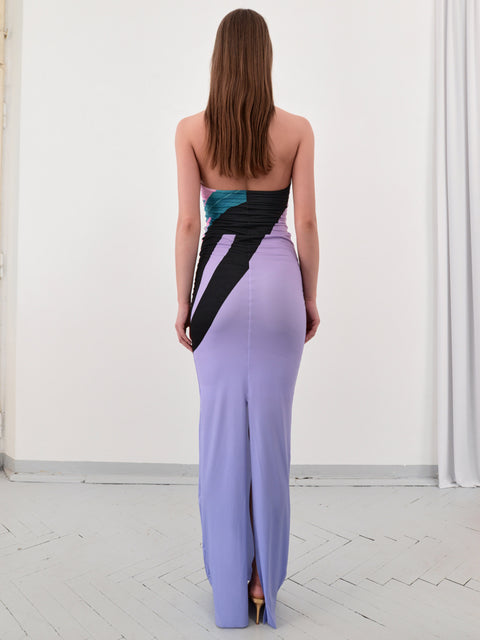 Wanda tube dress in lilac