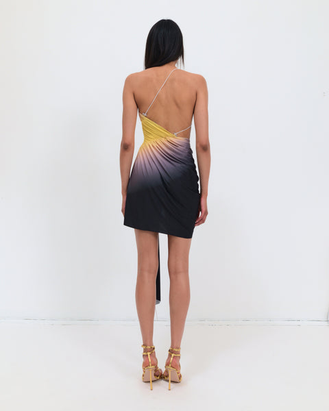 Signature mini dress in black/yellow Signature mini dress in black/yellow
