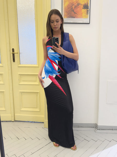 Wanda tube dress in black