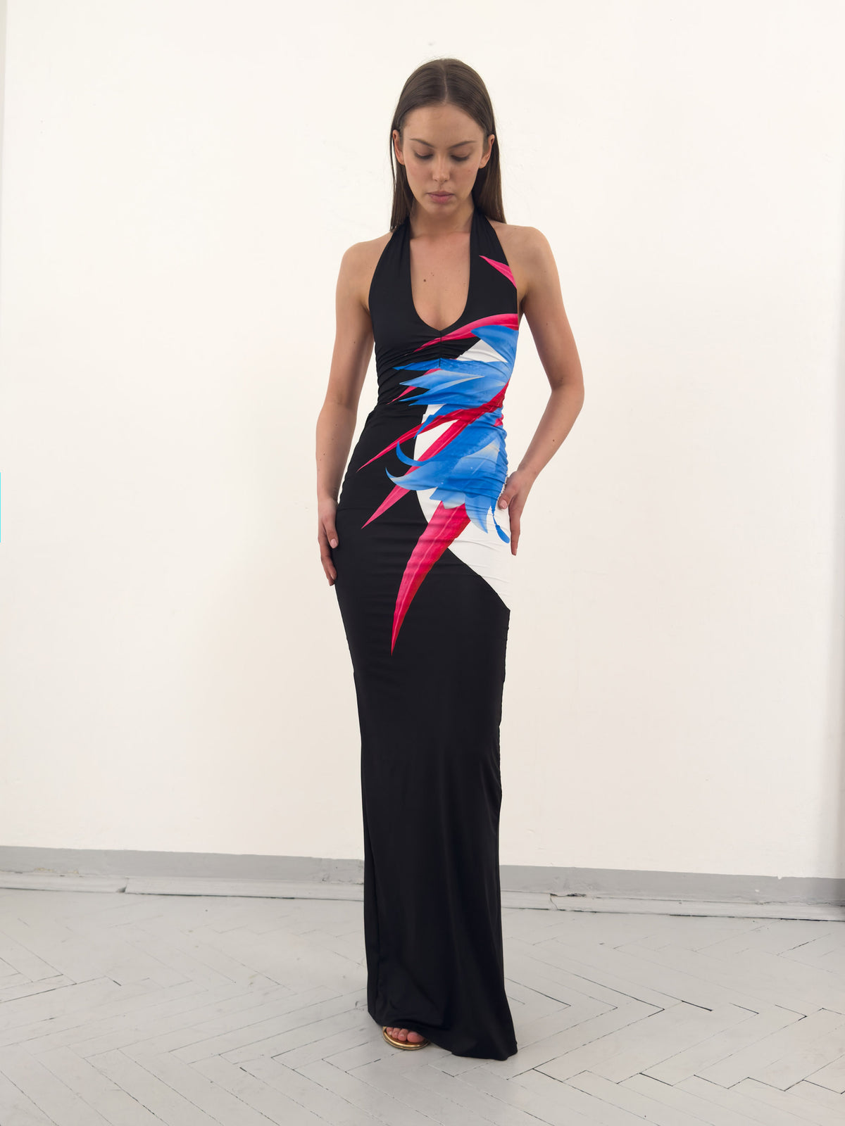 Wanda tube dress in black