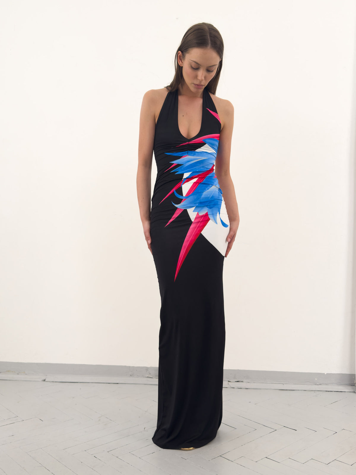 Wanda tube dress in black