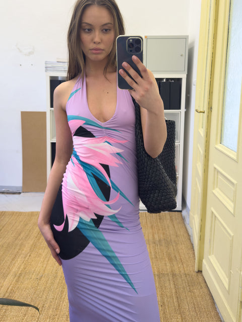 Wanda tube dress in lilac