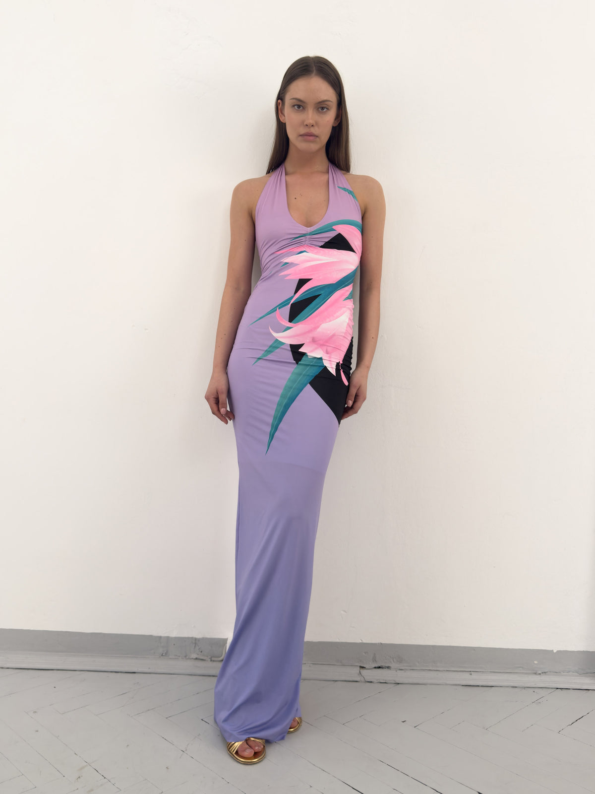 Wanda tube dress in lilac