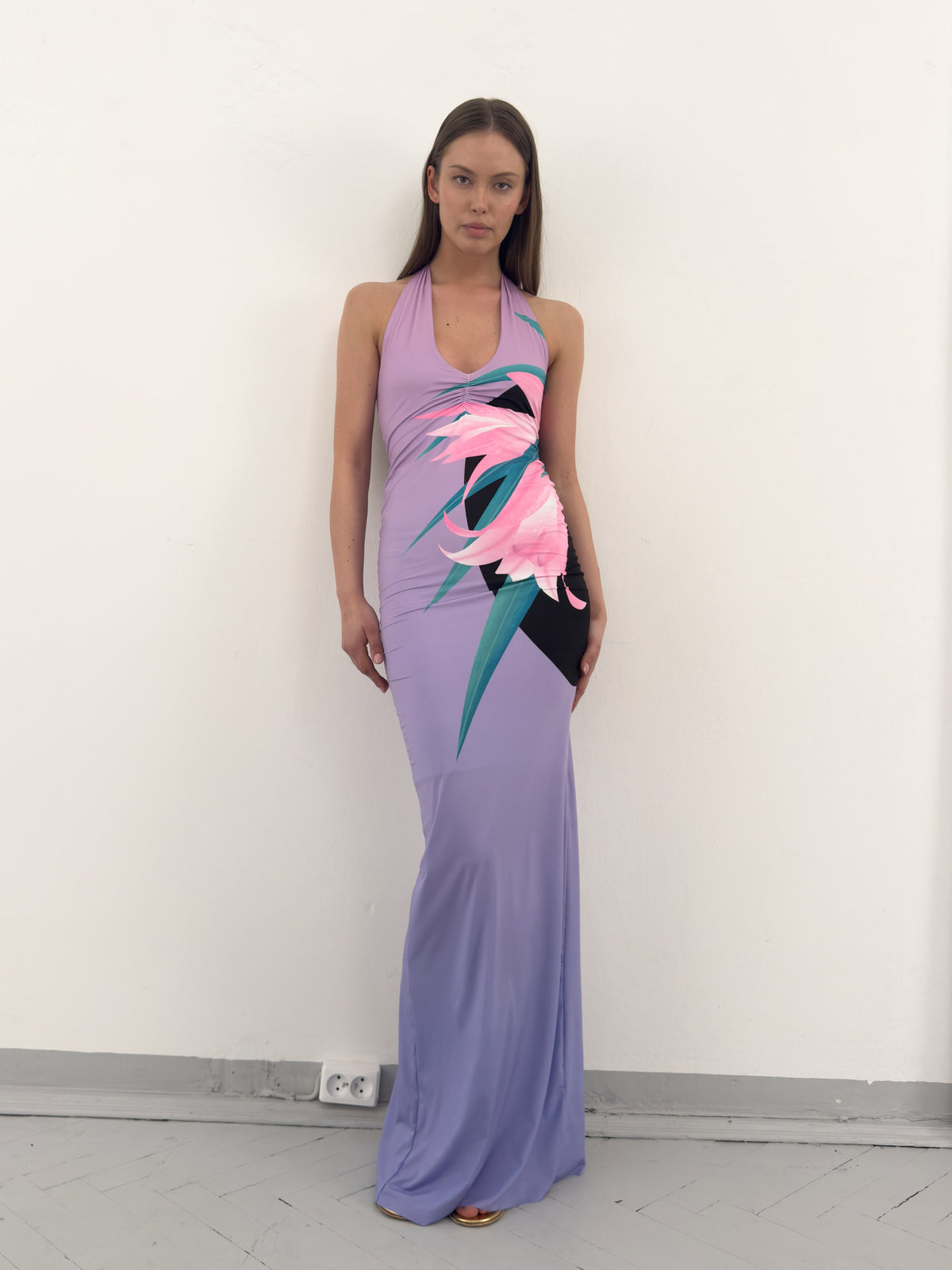 Wanda tube dress in lilac