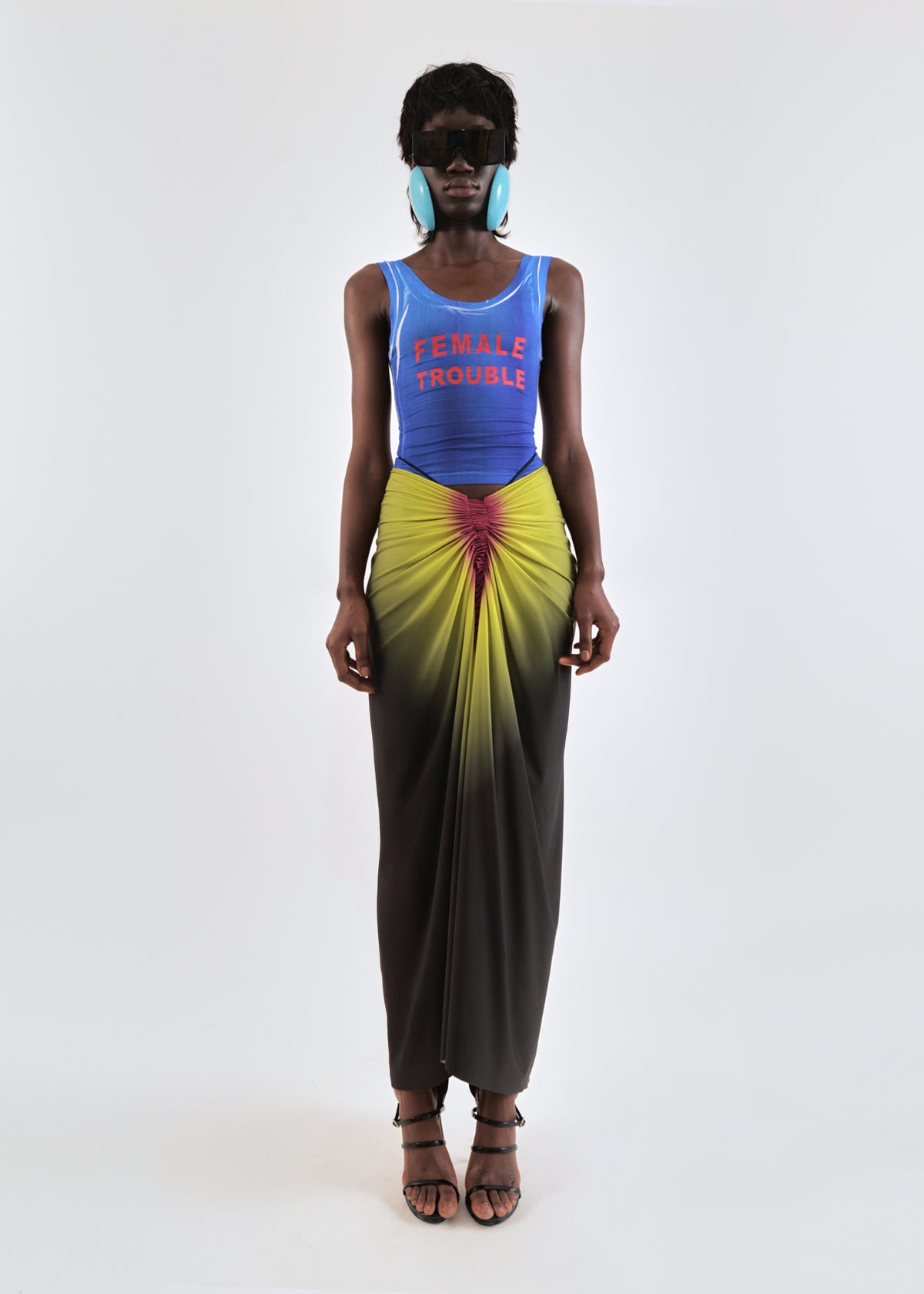 Tank top in cobalt