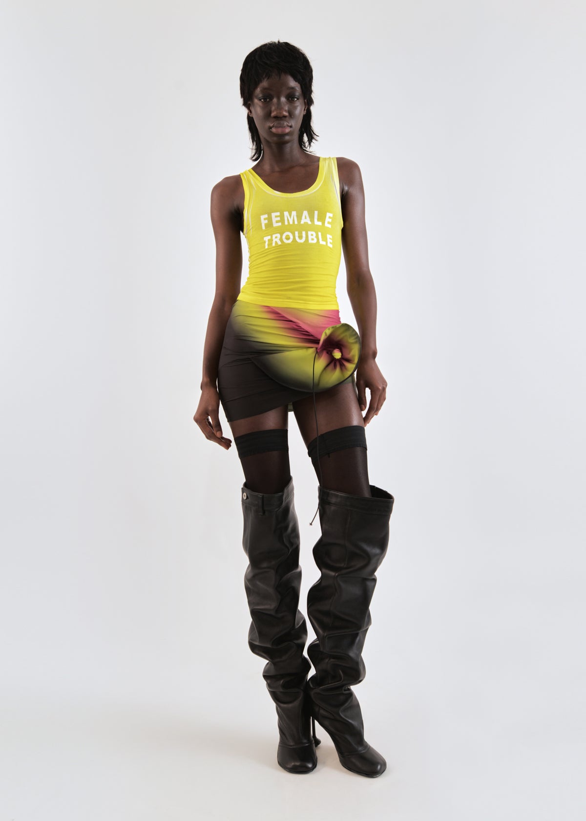 Tank top in yellow