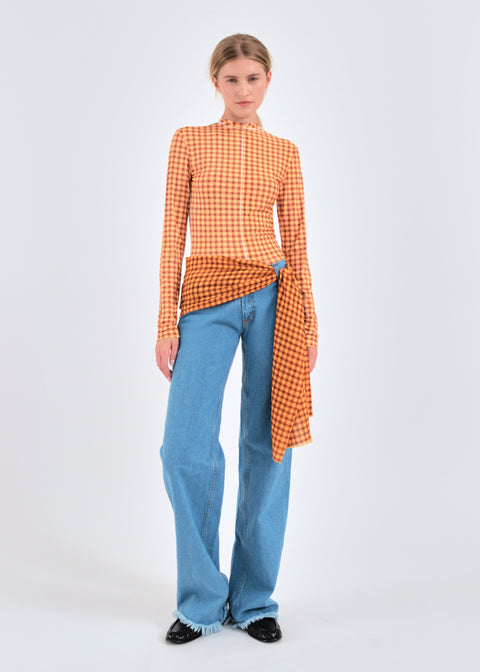 Bandana cover-up jeans