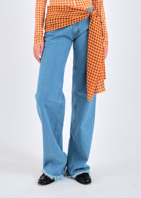 Bandana cover-up jeans