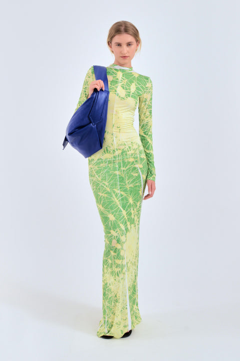 Cactus print dress in green - Fal - ash