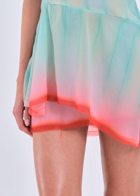 Aloe print mini dress