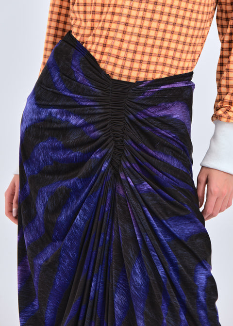 Signature skirt in animal print