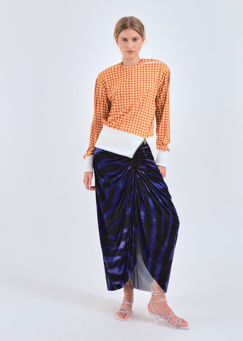 Signature skirt in animal print