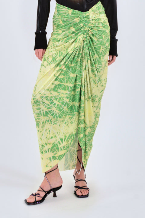 Signature skirt in green cactus print - Fal - ash