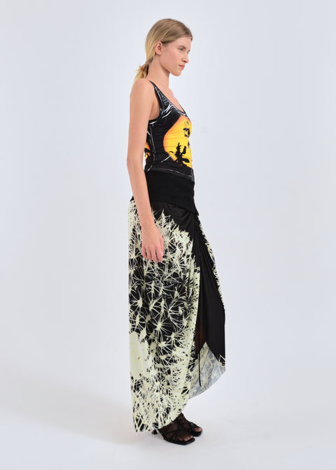 Too hot to sleep zip-up tank top