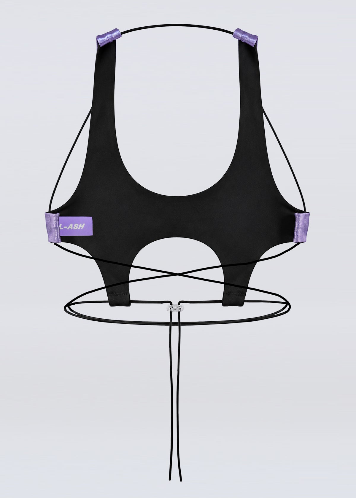Metallic cut-out top