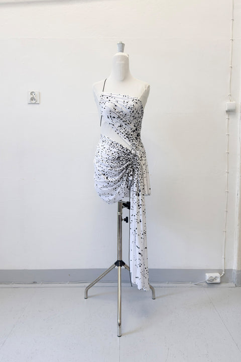 Signature mini dress in dalmatian print - XS - Fal - ash