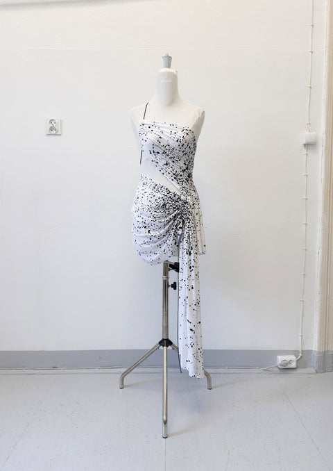 Signature mini dress in dalmatian print - XS