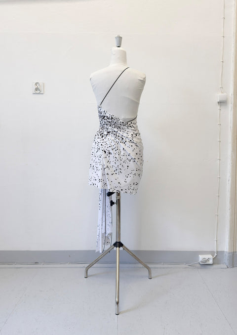 Signature mini dress in dalmatian print - XS
